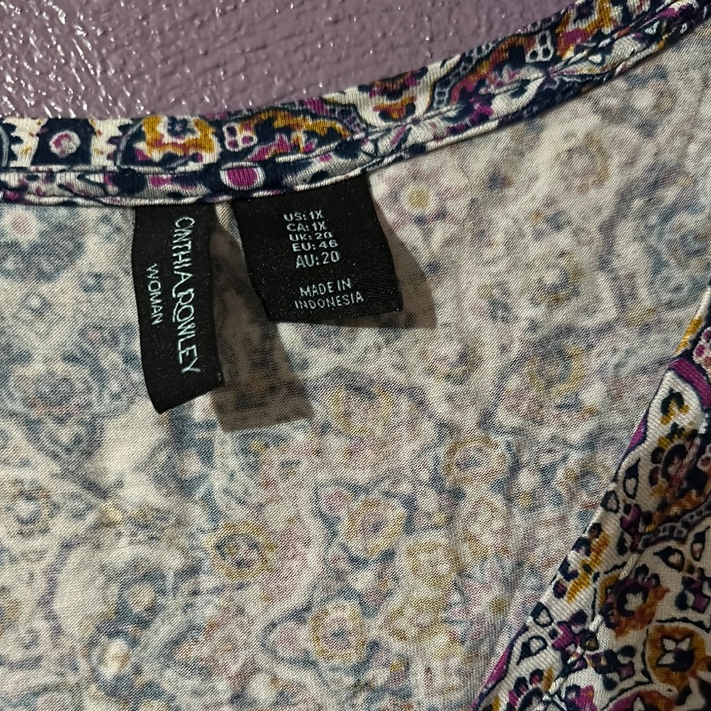 Cynthia Rowley Multicolor Patterned Blouse
